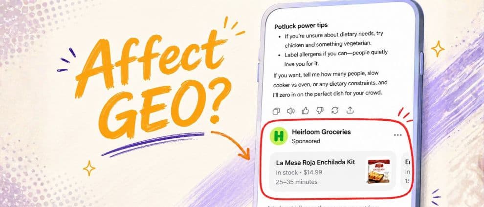 ChatGPT Ads and GEO